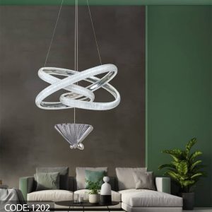 لوستر آویز مدرن LED سه حالته نیک لایت 1202