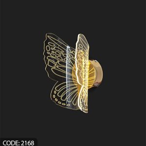 چراغ مدرن دیواری SMD بدنه استیل سه حالته کد 2168