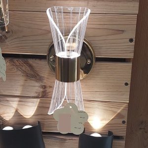چراغ مدرن دیواری SMD بدنه استیل سه حالته کد 2209
