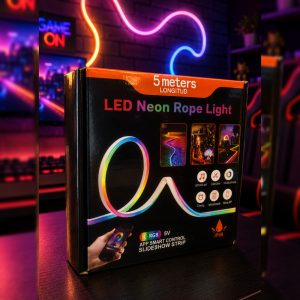 ریسه نئون فلکسی 5 متری IC-RGB برنامه پذیر 5 ولت برند rope lighte ضمانت دار IP68