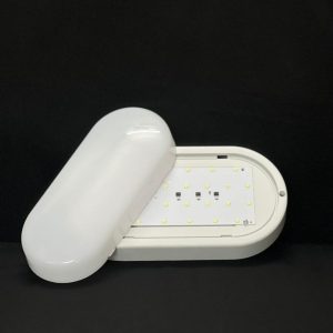 چراغ دیواری حمام و سرویس بهداشتی 18 وات SMD بیضی ضد آب شرکت دوستان